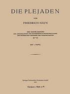 Die Plejaden : Der Abhandlungen der Mathematisch-Physischen Klasse der Sc̃hsischen Akademie der Wissenschaften