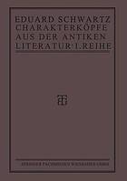 Charakterköpfe aus der Antiken Literatur : Erste Reihe