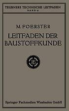 Leitfaden der Baustoffkunde