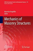 Mechanics of masonry structures