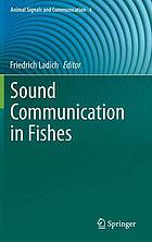 Sound communication in fishes