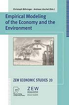 Empirical modeling of the economy and the environment