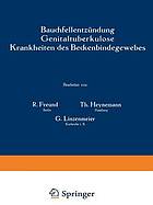 Bauchfellentzündung Genitaltuberkulose Krankheiten des Beckenbindegewebes