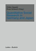 Quantitative social research in Germany and Japan