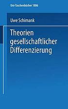 Theorien gesellschaftlicher Differenzierung