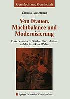 Von Frauen, Machtbalance und Modernisierung das etwas andere Geschlechterverhältnis auf der Pazifikinsel Palau