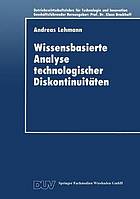 Wissensbasierte Analyse technologischer Diskontinuitäten