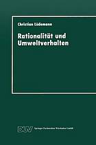 Rationalität und Umweltverhalten die Beispiele Recycling und Verkehrsmittelwahl