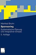 Sponsoring : systematische Planung und integrativer Einsatz