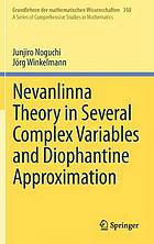 Nevanlinna theory in several complex variables and diophantine approximation