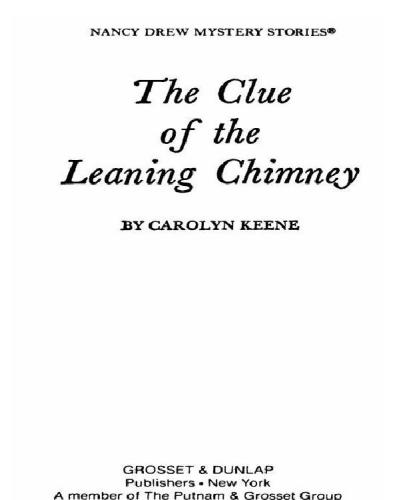 The clue of the leaning chimney