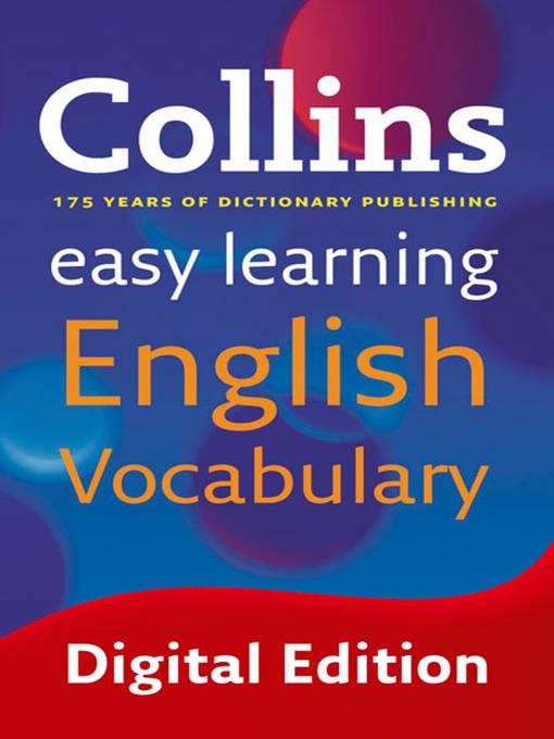 Easy Learning English Vocabulary (Collins Easy Learning English)