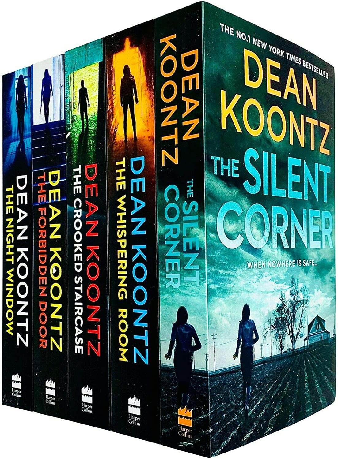 Jane Hawk Thriller Series 5 Books Collection Set by Dean Koontz (Silent Corner, Whispering Room, Crooked Staircase, Forbidden Door &amp; Night Window)