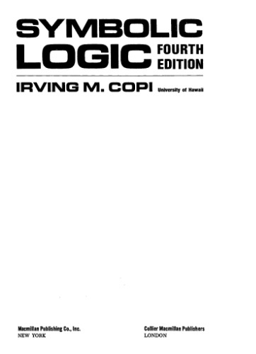 Symbolic Logic