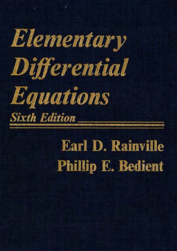 Elementary Differential Equations