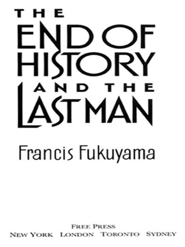 The End of History and the Last Man