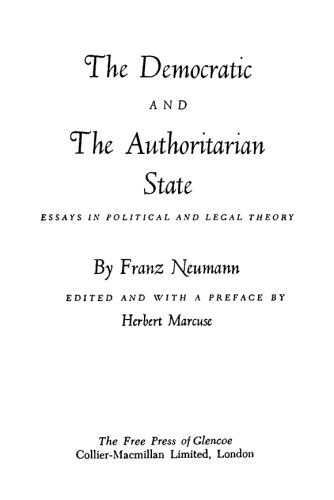 The Democratic and Authoritarian State