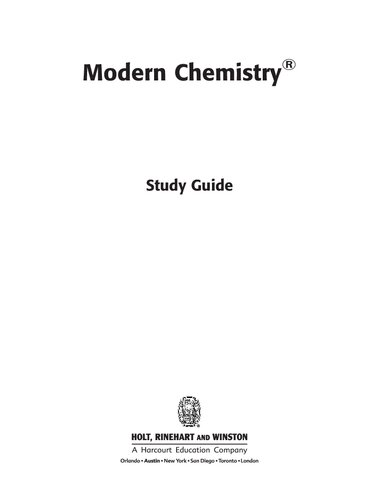 Modern Chemistry