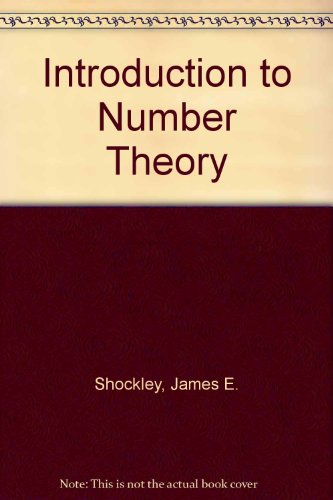 Introduction To Number Theory