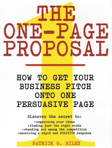 The One-Page Proposal