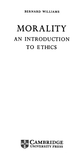 Morality : an Introduction to Ethics.