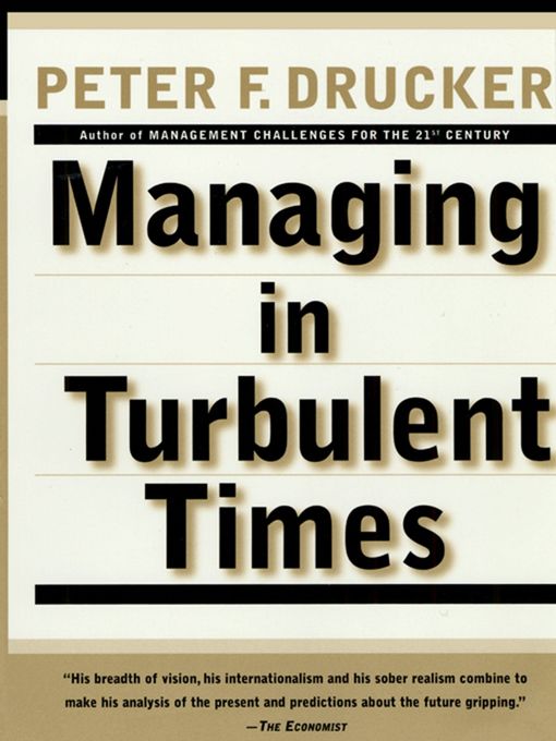 Managing in Turbulent Times