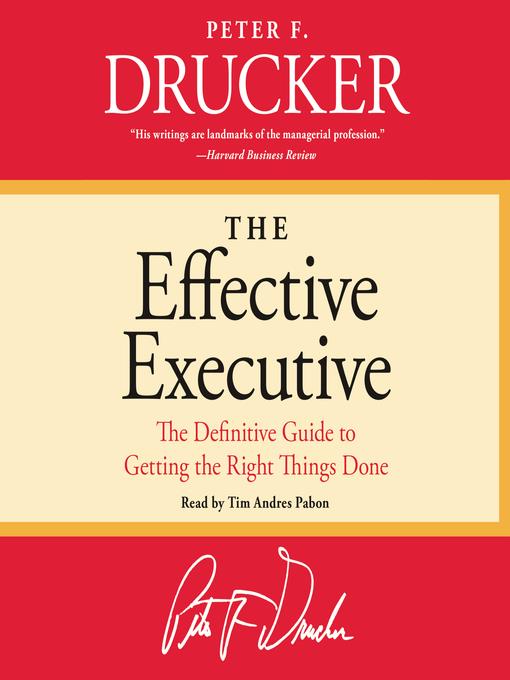 The Effective Executive