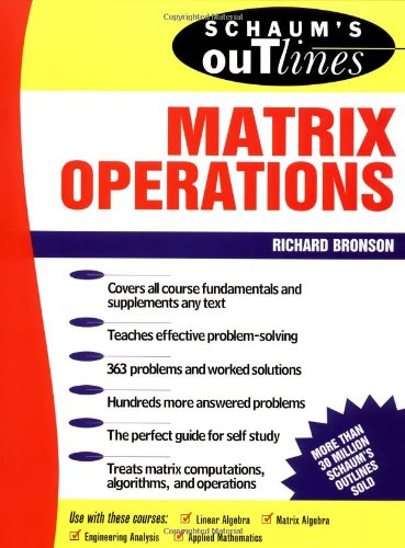 Schaum's Outline of Matrix Operations