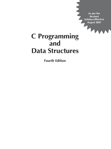 C PROGRAMMING AND DATA STRUCTURES (JNTU)