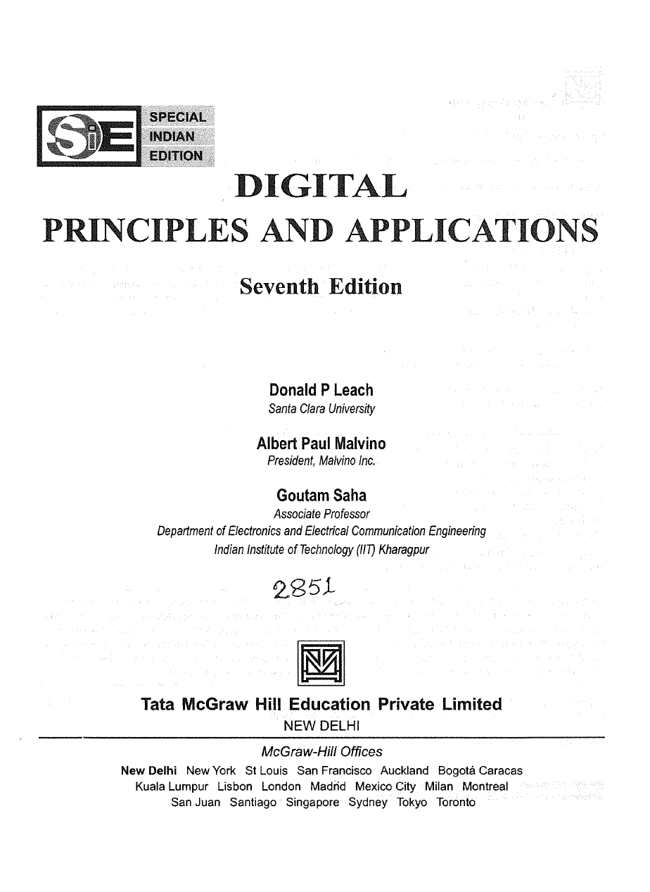 Digital principles and applications