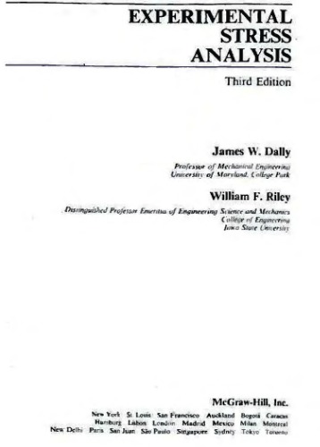 Experimental Stress Analysis