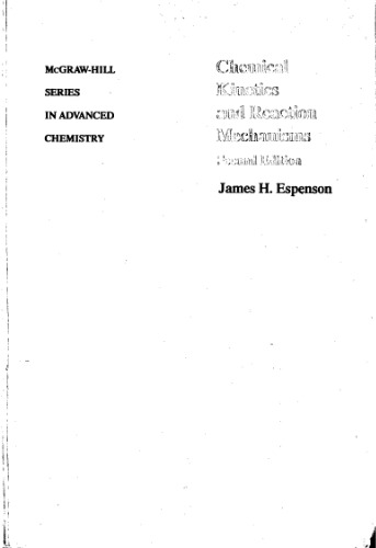 Chemical Kinetics and Reaction Mechanisms