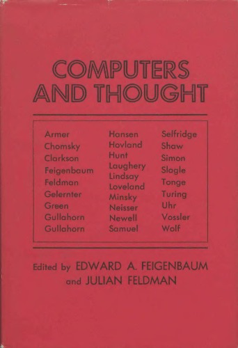 Computers and Thought