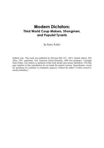 Modern Dictators