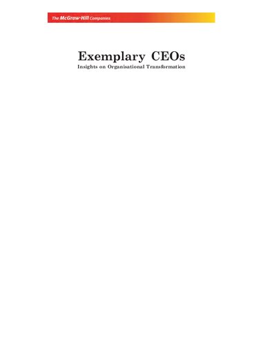 Exemplary Ceos