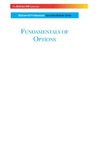 FUNDAMENTALS OF OPTIONS