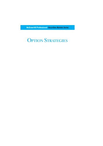 Option strategies