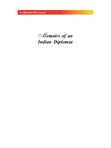 Memoirs of an Indian Diplomat