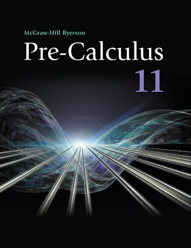 Pre-Calculus 11 Student Edition