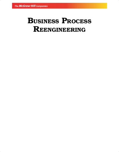 Business process reengineering