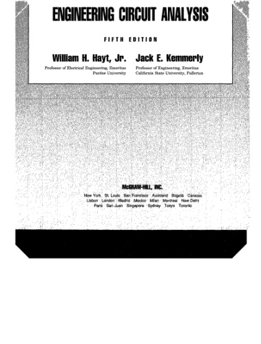 Engineering circuit analysis