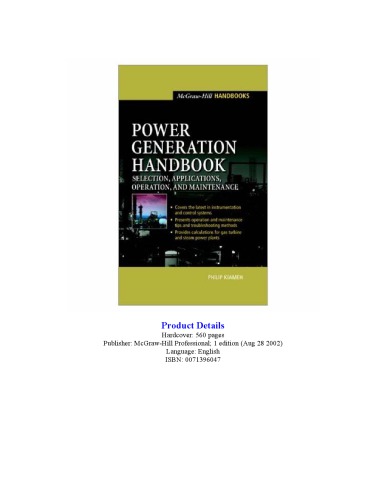 Power Generation Handbook