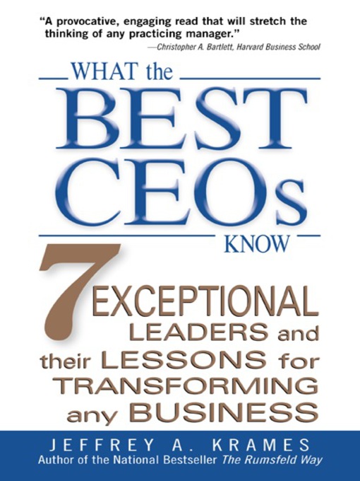 What the Best CEOs Know