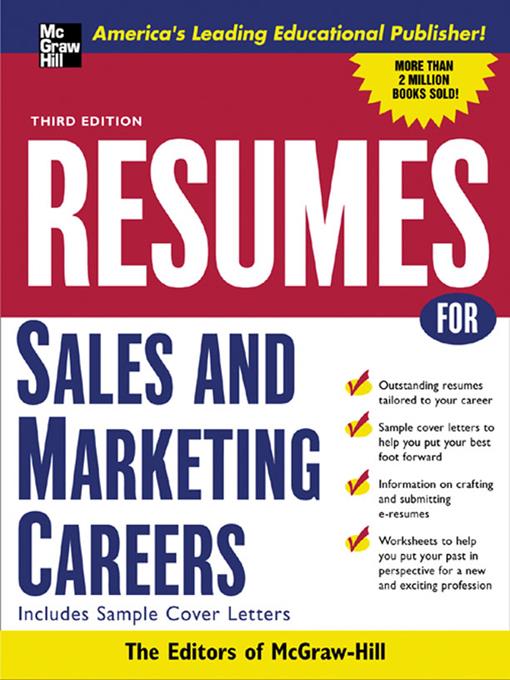 Resumes for Sales and Marketing Careers