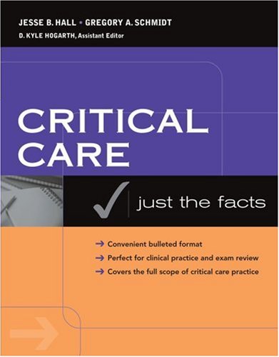 Just The Facts In Critical Care Medicine (Mc Graw Hill Just The Facts)