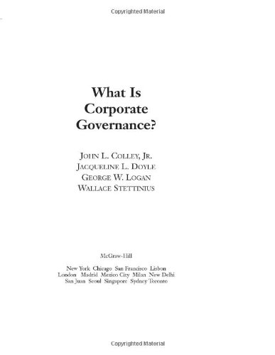 What Is Corporate Governance?