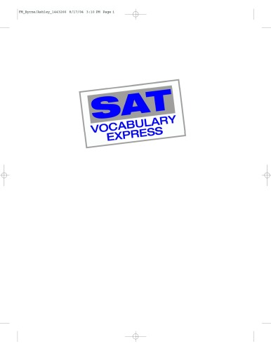 SAT Vocabulary Express