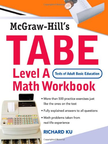 TABE (Test of Adult Basic Education) Level A Math Workbook