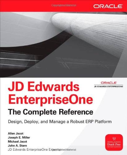 Jd Edwards Enterpriseone, the Complete Reference