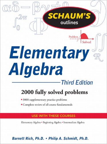 Schaum's Outlines Elementary Algebra